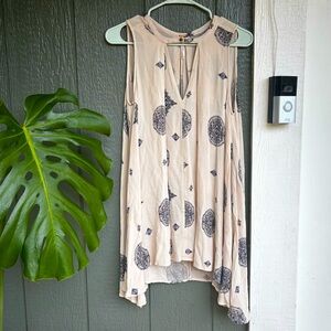 Free People Beige Boho Tank XS